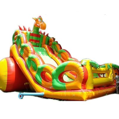 Piscine flottante Hurricane Château gonflable à rebond Slide Combo Taille adulte Dinosaure en colère