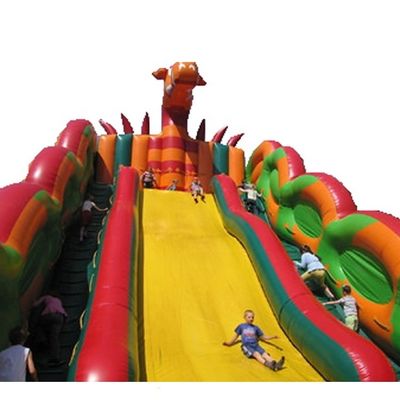 Piscine flottante Hurricane Château gonflable à rebond Slide Combo Taille adulte Dinosaure en colère