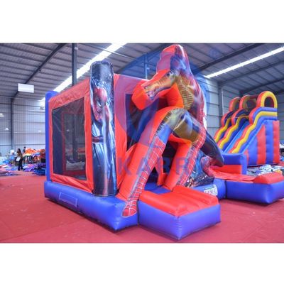 Unisexe Super Cool Spiderman maison gonflable avec glissière humide sèche taille personnalisée