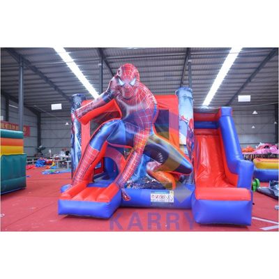 Unisexe Super Cool Spiderman maison gonflable avec glissière humide sèche taille personnalisée