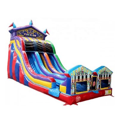 Château de saut gonflable personnalisable pour adultes Grand toboggan commercial