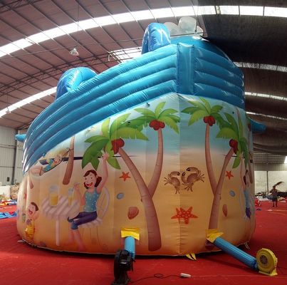 Impression numérique bébé enfants gonflable Dubai Water Slide avec capacité maximale 100-500kg