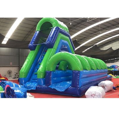5*11*6m Glissière gonflable à eau Combo avec piscine et échelle