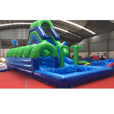 5*11*6m Glissière gonflable à eau Combo avec piscine et échelle