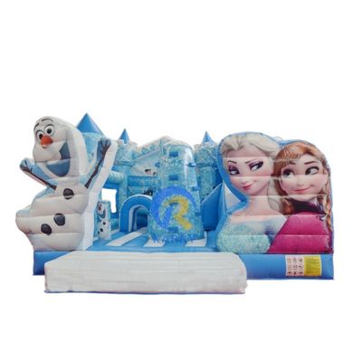 Une maison gonflable congelée pour enfants unisexe avec des kits de réparation de combinaisons de diapositives inclus