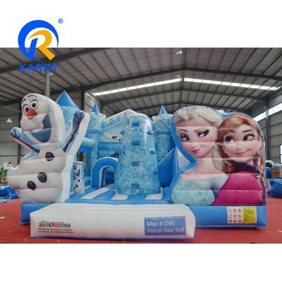 Une maison gonflable congelée pour enfants unisexe avec des kits de réparation de combinaisons de diapositives inclus