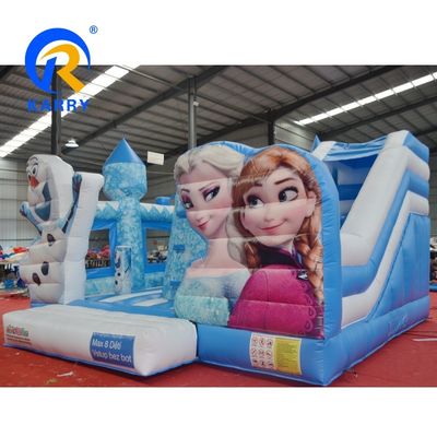 Une maison gonflable congelée pour enfants unisexe avec des kits de réparation de combinaisons de diapositives inclus