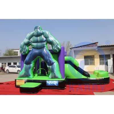 Équipement de location de soirée Bouncer gonflable en PVC durable avec diapositive et couleur personnalisée