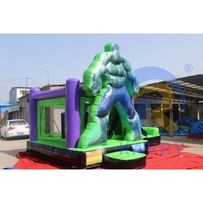 Équipement de location de soirée Bouncer gonflable en PVC durable avec diapositive et couleur personnalisée