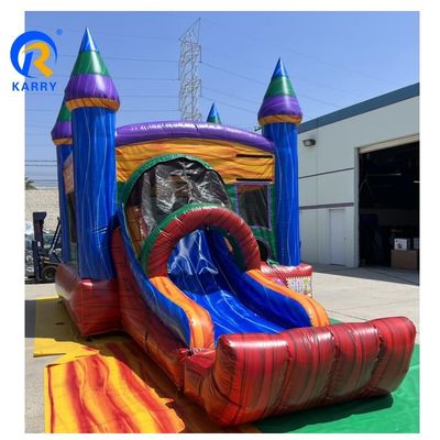 Château gonflable en plein air Moonwalk pour la location de divertissement pour enfants
