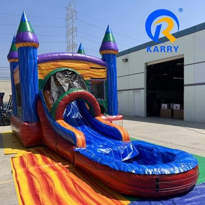 Château gonflable en plein air Moonwalk pour la location de divertissement pour enfants