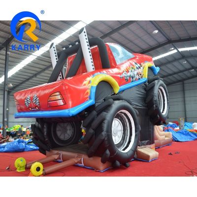 5 à 10 passagers PVC Crazy Truck Slide gonflable pour évacuateur Combo Matériau OEM acceptable