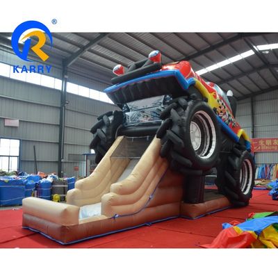 5 à 10 passagers PVC Crazy Truck Slide gonflable pour évacuateur Combo Matériau OEM acceptable