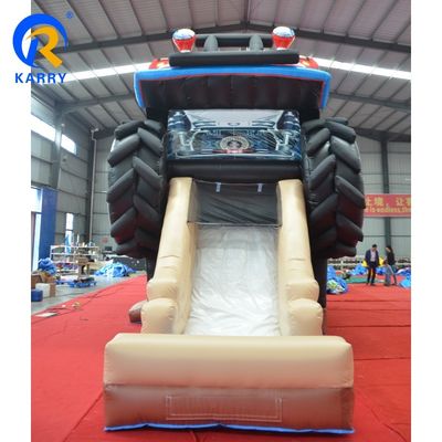 5 à 10 passagers PVC Crazy Truck Slide gonflable pour évacuateur Combo Matériau OEM acceptable