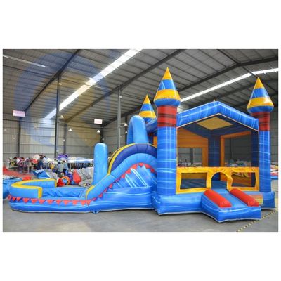 Maison gonflable unisexe avec toboggan et piscine