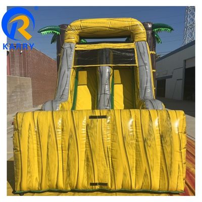 Grand palmier personnalisable château gonflable combo avec piscine à air et souffleur inclus