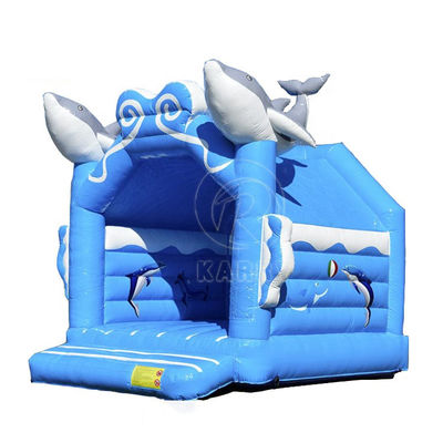 Château gonflable en PVC coloré sur mesure avec kits de réparation de glissement d'eau inclus