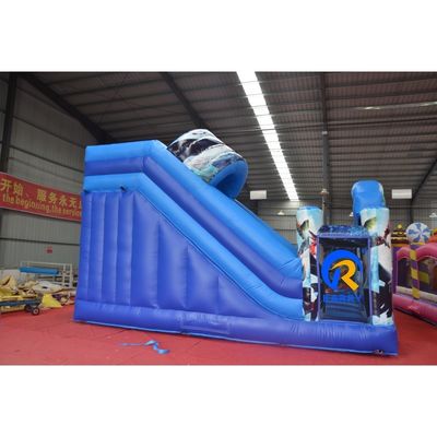 Glissière à double voie gonflable commerciale avec blower dragon bouncer et combo glissière