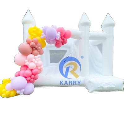 Château caractéristiques commerciales gonflables bounce party mariage bouncer avec piscine à bulles