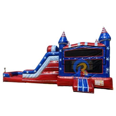 Combo de toboggan gonflable et piscine pour le divertissement britannique