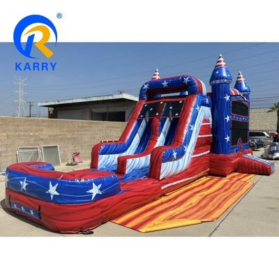 Combo de toboggan gonflable et piscine pour le divertissement britannique