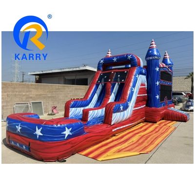 Combo de toboggan gonflable et piscine pour le divertissement britannique