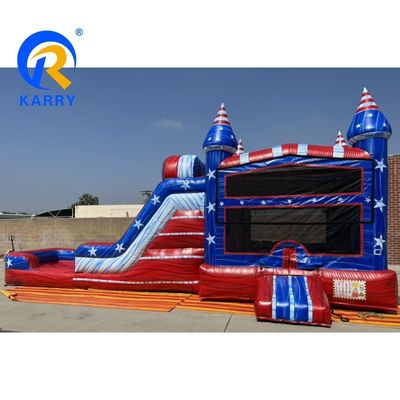 Combo de toboggan gonflable et piscine pour le divertissement britannique