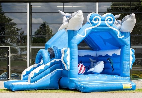 Instructions manuelles incluses Boucher gonflable Combo de glissière de château pour le saut de fête