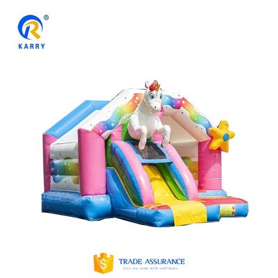 Instructions manuelles incluses Boucher gonflable Combo de glissière de château pour le saut de fête