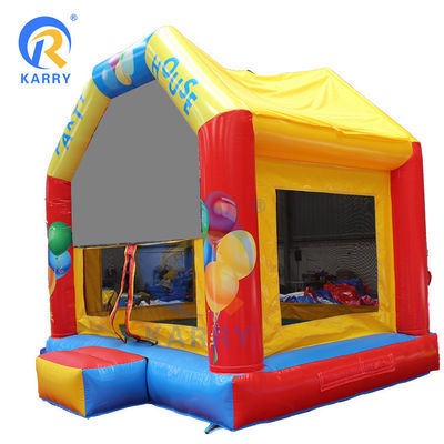 Maison gonflable en plein air avec toboggan d'eau personnalisé Château gonflable coloré