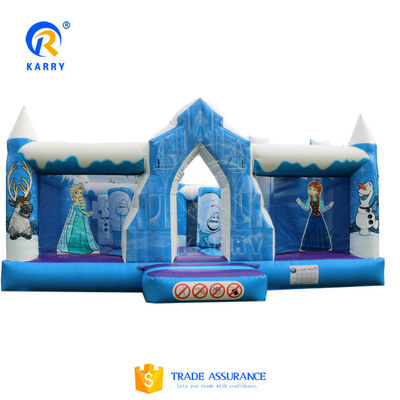 Maison gonflable en plein air avec toboggan d'eau personnalisé Château gonflable coloré