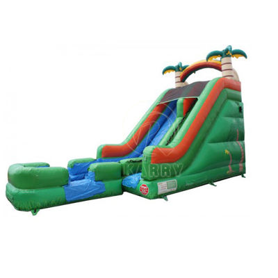 Parcours de palmier en PVC long toboggan gonflable pour 5 à 10 passagers
