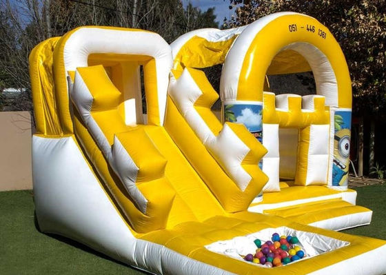 Maison gonflable avec piscine à eau et souffleur à la location commerciale