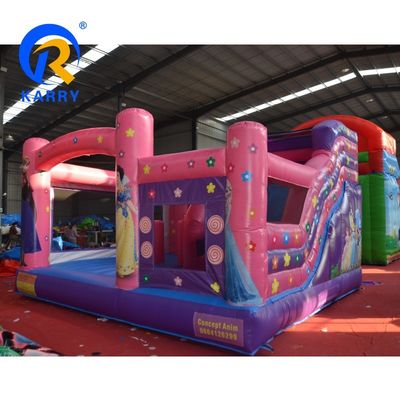 Thème de cirque gonflable château gonflable glissière combo pour le saut amusant Capacité maximale 100-500 kg