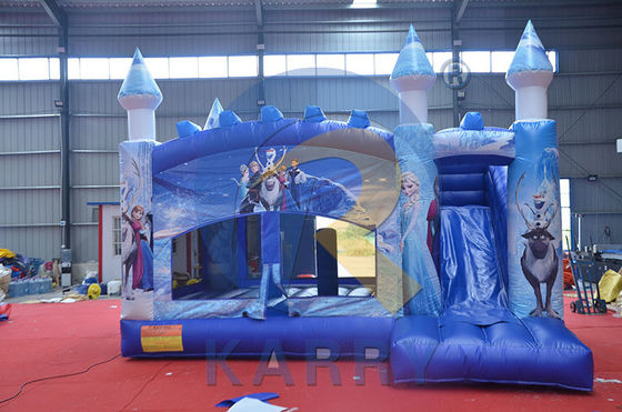 Thème de cirque gonflable château gonflable glissière combo pour le saut amusant Capacité maximale 100-500 kg