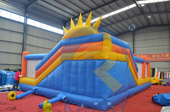 Combo de glissière portable en PVC avec parcours d'obstacles et mur d'escalade gonflable
