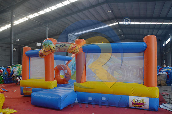 Combo de glissière portable en PVC avec parcours d'obstacles et mur d'escalade gonflable