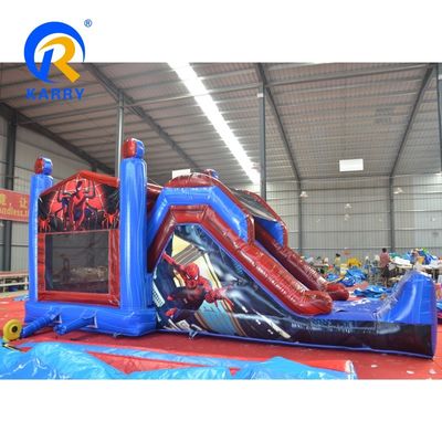 Caractéristiques PORTABLE Spider-Man maison gonflable avec glissement et château de saut