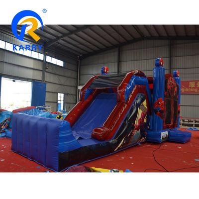 Caractéristiques PORTABLE Spider-Man maison gonflable avec glissement et château de saut