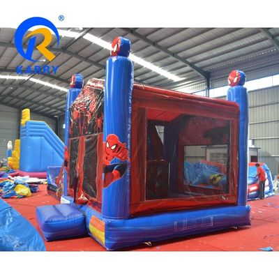 Caractéristiques PORTABLE Spider-Man maison gonflable avec glissement et château de saut
