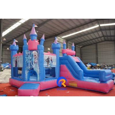 14 ans de plus Commercial Inflatable Frozen Bounce House avec Slide Combo OEM accepté