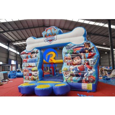 Blower commercial gonflable double adorable chien de patrouille thème glissière sèche pour les enfants unisexe