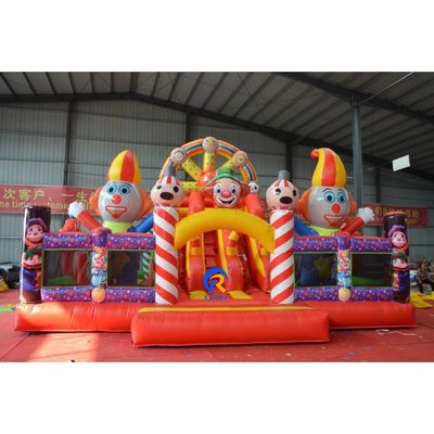 Jeux pour enfants en plein air chateau gonflable glissière combo maison de rebond avec glissière
