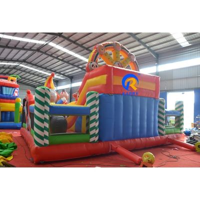 Jeux pour enfants en plein air chateau gonflable glissière combo maison de rebond avec glissière