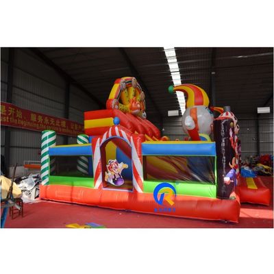 Jeux pour enfants en plein air chateau gonflable glissière combo maison de rebond avec glissière