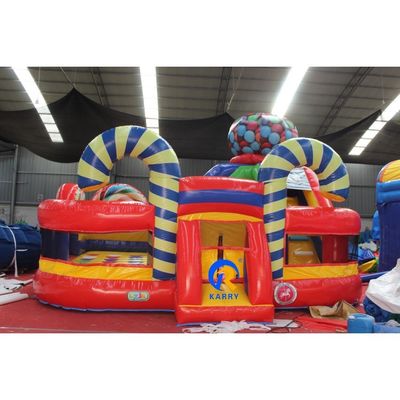 Commercial Bouncer gonflable Entretien intérieur et extérieur avec délicieux thème de bonbons