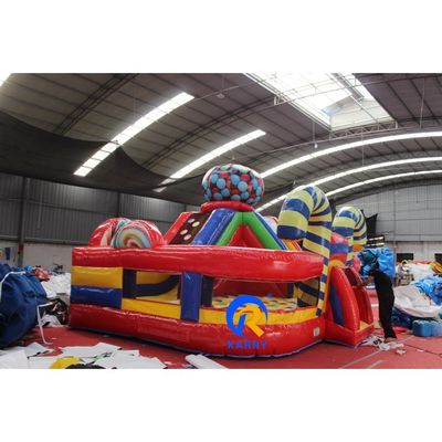Commercial Bouncer gonflable Entretien intérieur et extérieur avec délicieux thème de bonbons