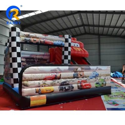 5*5m Combo de voiture de course rouge Château glisse gonflable Bouncy Bouncer Combo et l'efficacité