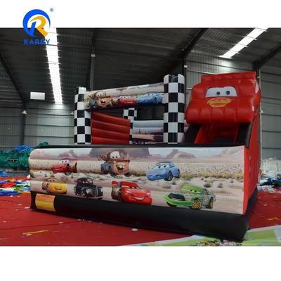5*5m Combo de voiture de course rouge Château glisse gonflable Bouncy Bouncer Combo et l'efficacité