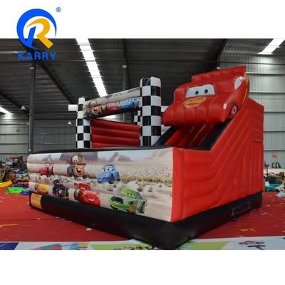 5*5m Combo de voiture de course rouge Château glisse gonflable Bouncy Bouncer Combo et l'efficacité
